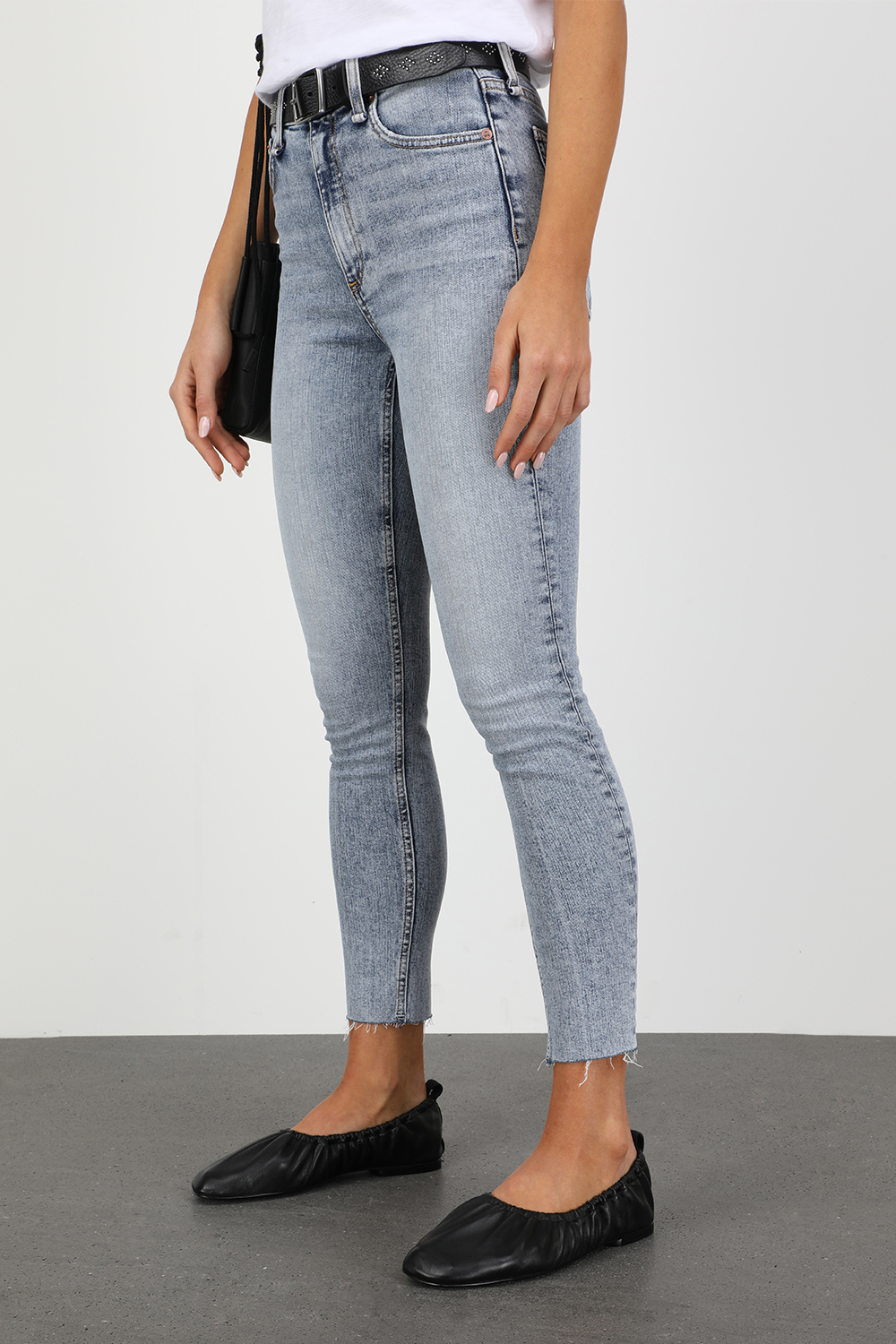 נעלי בלרינה אלי שחורות מעור